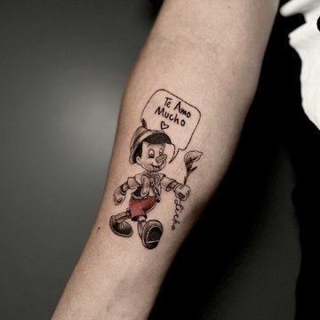 tatuaż Pinokio