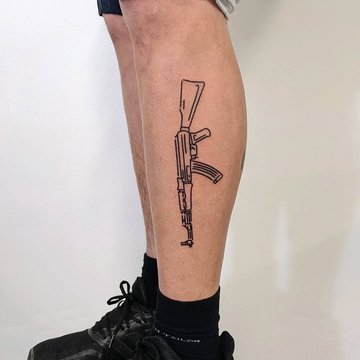 Tatuaż AK-47