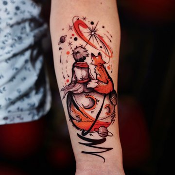 tatuaż Mały Książę