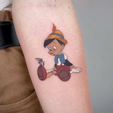 tatuaż Pinokio
