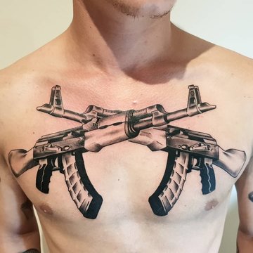 Tatuaż AK-47