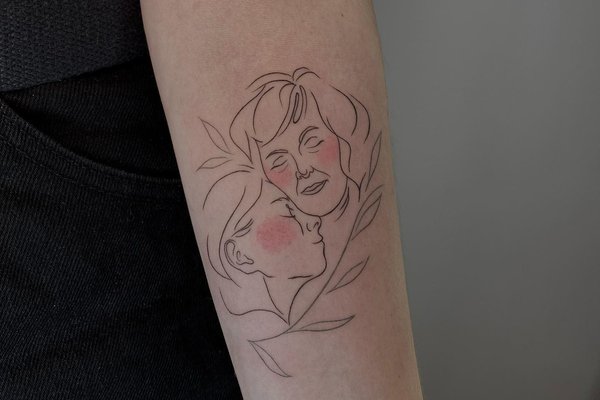 Tatuaż mama i córka