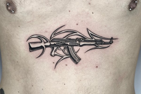 Tatuaż AK-47