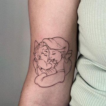 Tatuaż mama i córka