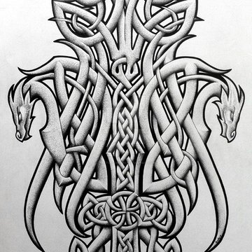 Celtic szkice tattoo