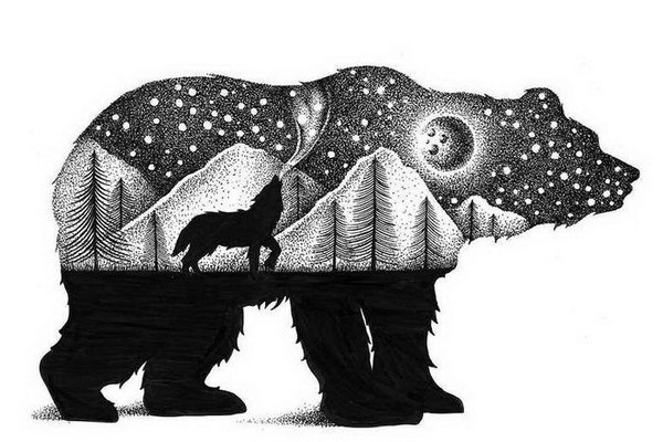 Szkice tatu dotwork