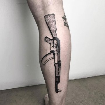 Tatuaż AK-47