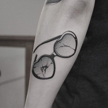 Tatuaż Okulary
