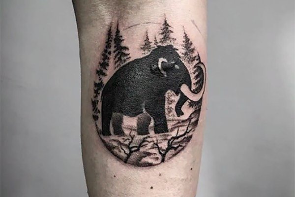 Tatuaż mamut
