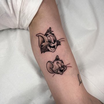 Tatuaż Tom i Jerry