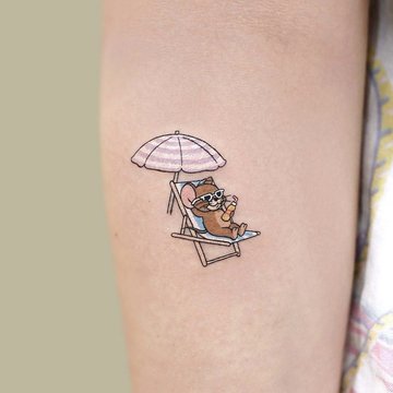 Tatuaż Tom i Jerry