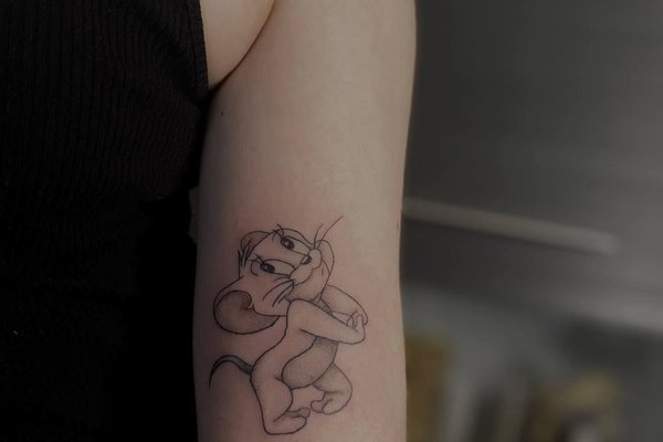 Tatuaż Tom i Jerry