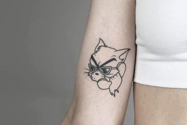 Tatuaż Tom i Jerry