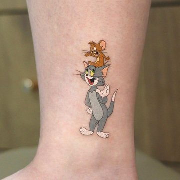Tatuaż Tom i Jerry