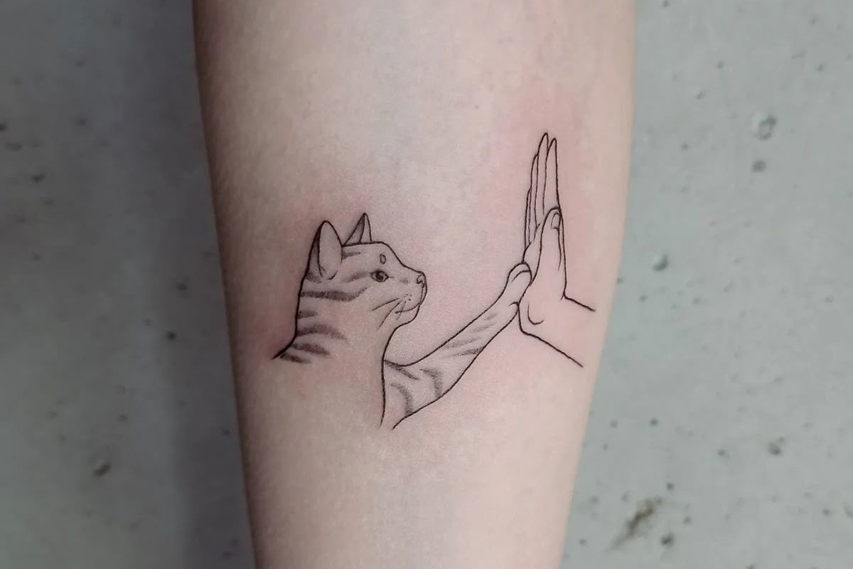 Kocia Łapka Tatuaż