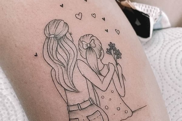 tatuaż Mama i Dzieci znaczenie wzór