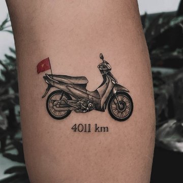 tatuaż Motor znaczenie wzór