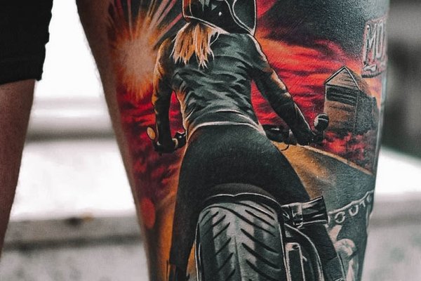 tatuaż Motor znaczenie wzór