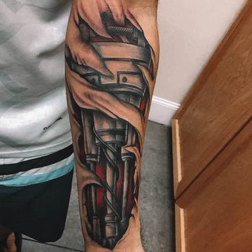 tatuaż tłok znaczenie wzór