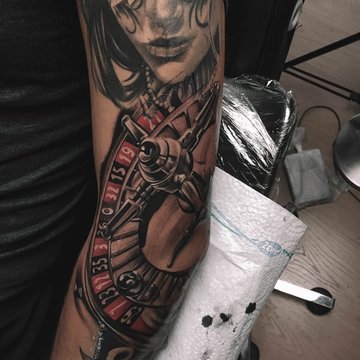 tatuaż Ruletka znaczenie wzór