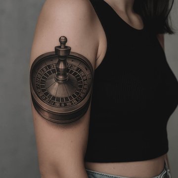 tatuaż Ruletka znaczenie wzór