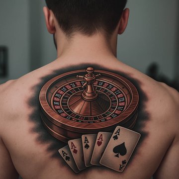 tatuaż Ruletka znaczenie wzór