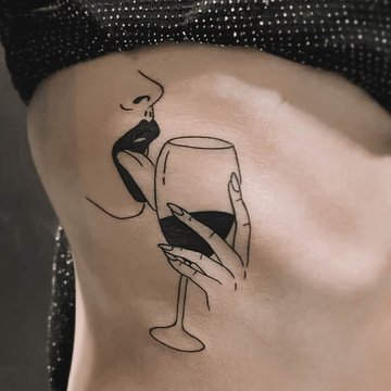 tatuaż Kieliszek Wina znaczenie wzór