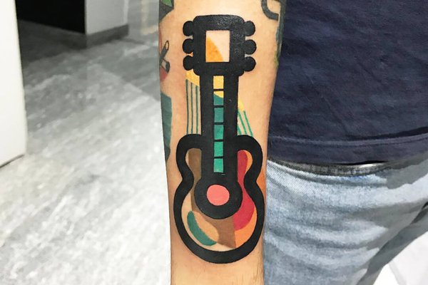 Tatuaż gitara