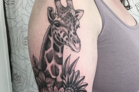 Tatuaż żyrafa