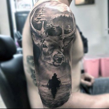 Szkice tatuaży jeleń