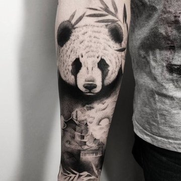 Tatuaż panda