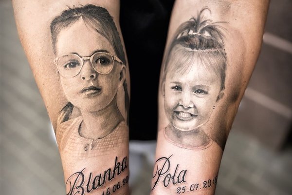 Tatuaże Imiona Dzieci 3D