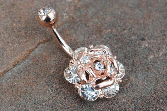 biżuteria do piercingu navel z cyrkoniami