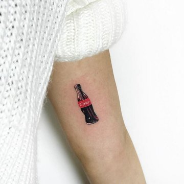 tatuaż Coca-Cola