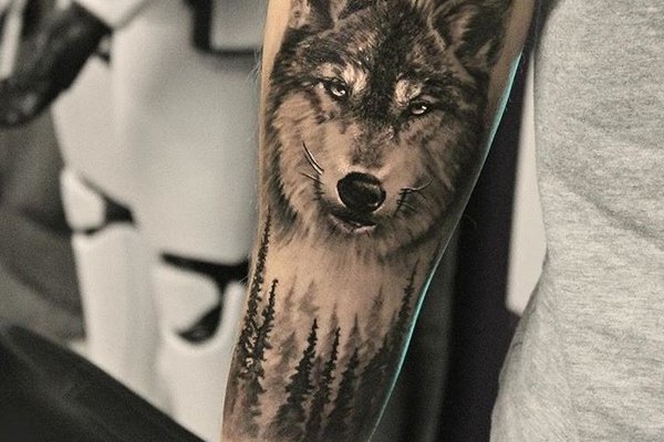 Tatuaż Wilk