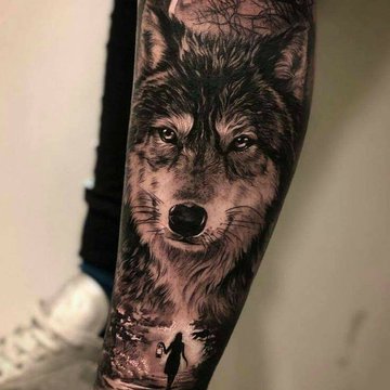 Tatuaż Wilk