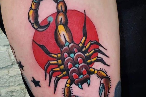 Szkice tatuażu „Skorpion”