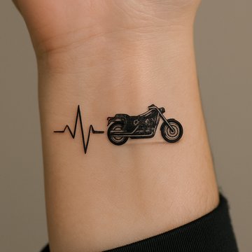 Motocykl jako symbol wolności w linii życia